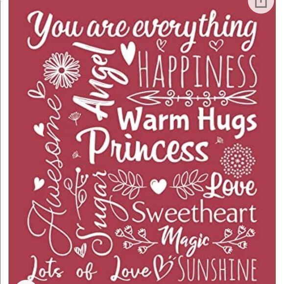 NWT Sherpa Throw Blanket in Dry Rose - Picture 3 of 4